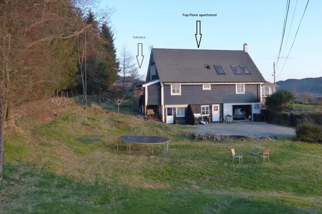 Topfloor Apartment Separate Entranc Nice View Stord Fitjar ภายนอก รูปภาพ
